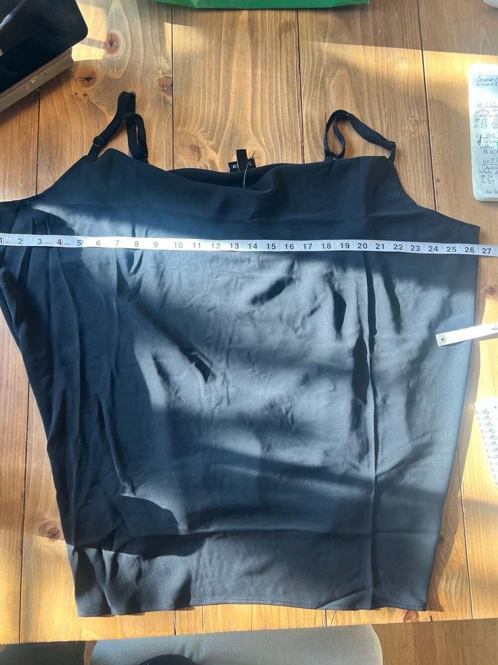 Torrid Size 0 Black Cowl Neck Spaghetti Strap Camisole Top - Picture 6 of 7